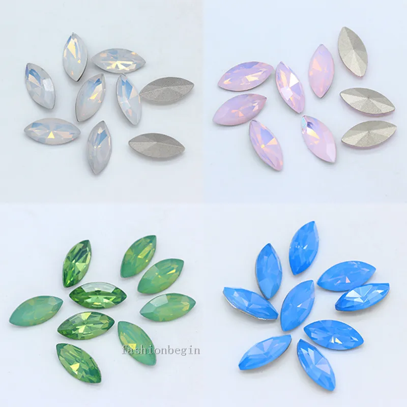 Всех размеров Наветт/лошадиный глаз опал граненый стеклянный модный камень