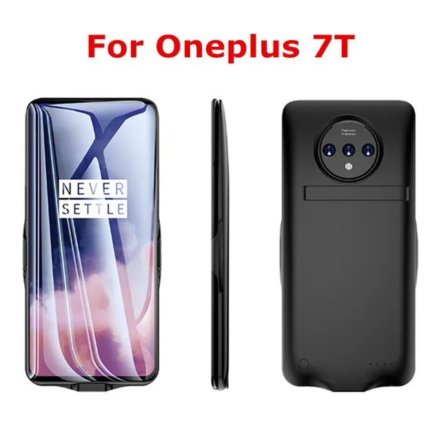 Black for Oneplus 7T KQJYS 6800 мАч портативный внешний аккумулятор чехол для зарядки для Oneplus 7T чехол для зарядного устройства для Oneplus 7T Pro противоударный чехол для аккумулятора - Цвет: Black for Oneplus 7T