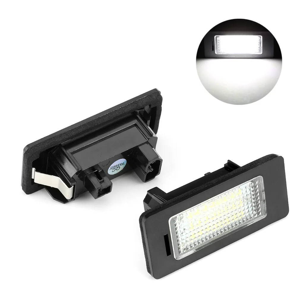 

2Pcs LED Light Car License White 6000k 12V For BMW Number License Plate Light Lamp For BMW E39 E60 E61 E82 E90 E91 E92 E93 X5 X6