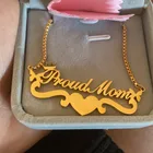 Ожерелье с именной табличкой с короной, бабочкой, сердцем, лентой, ожерелье с именем на заказ для женщин, ручная работа, индивидуальная цепочка, ювелирные изделия