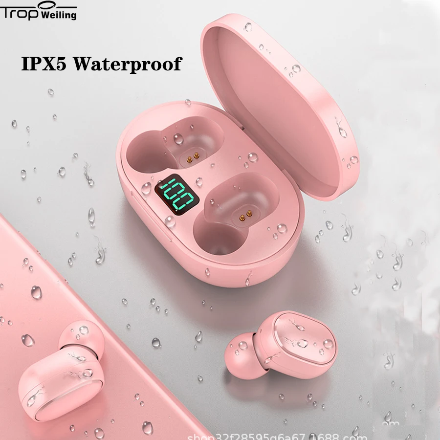 Мини наушники с цифровым светодиодным дисплеем Trop Weiling Bluetooth настоящие