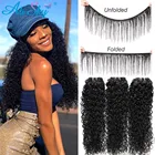 Ali Sky бразильские Курчавые Кудрявые пряди волос Remy человеческие волосы для наращивания естественного цвета 134 шт толстые Курчавые Кудрявые пупряди для плетения