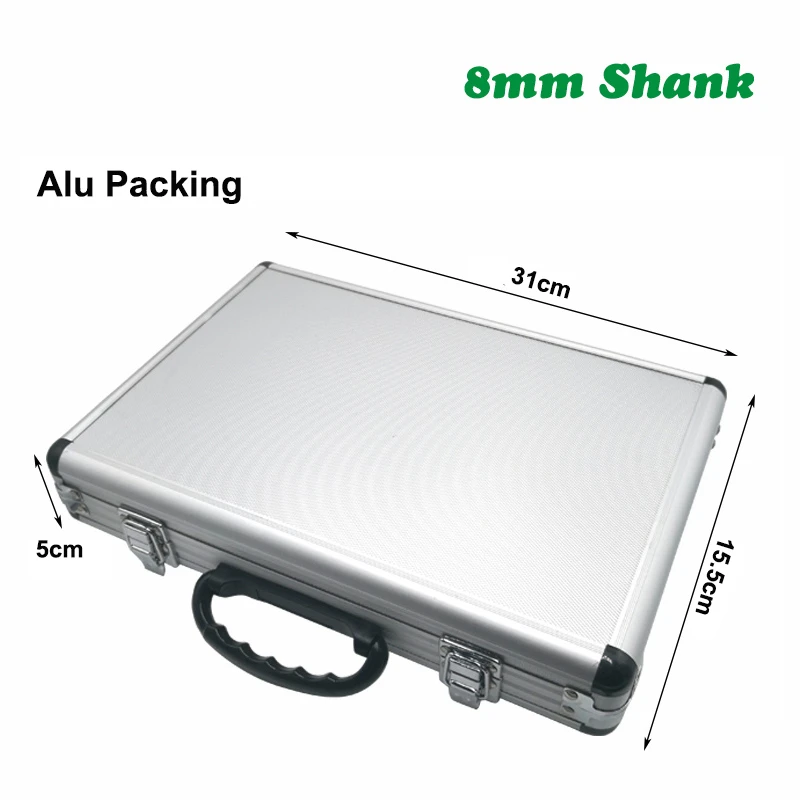 

24PCS 8mm Shank Milling Cutters DIY Woodworking Router Bits Set Wood Flush Straight Chamfer Trimming Engraving Cutting Tool