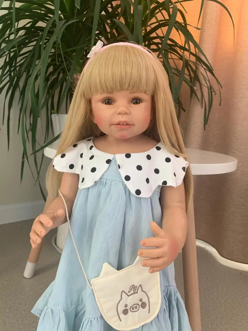 87 см 34 5 дюймов полный корпус силиконовые inteiro Baby Life/Boneca младенец получивший новую