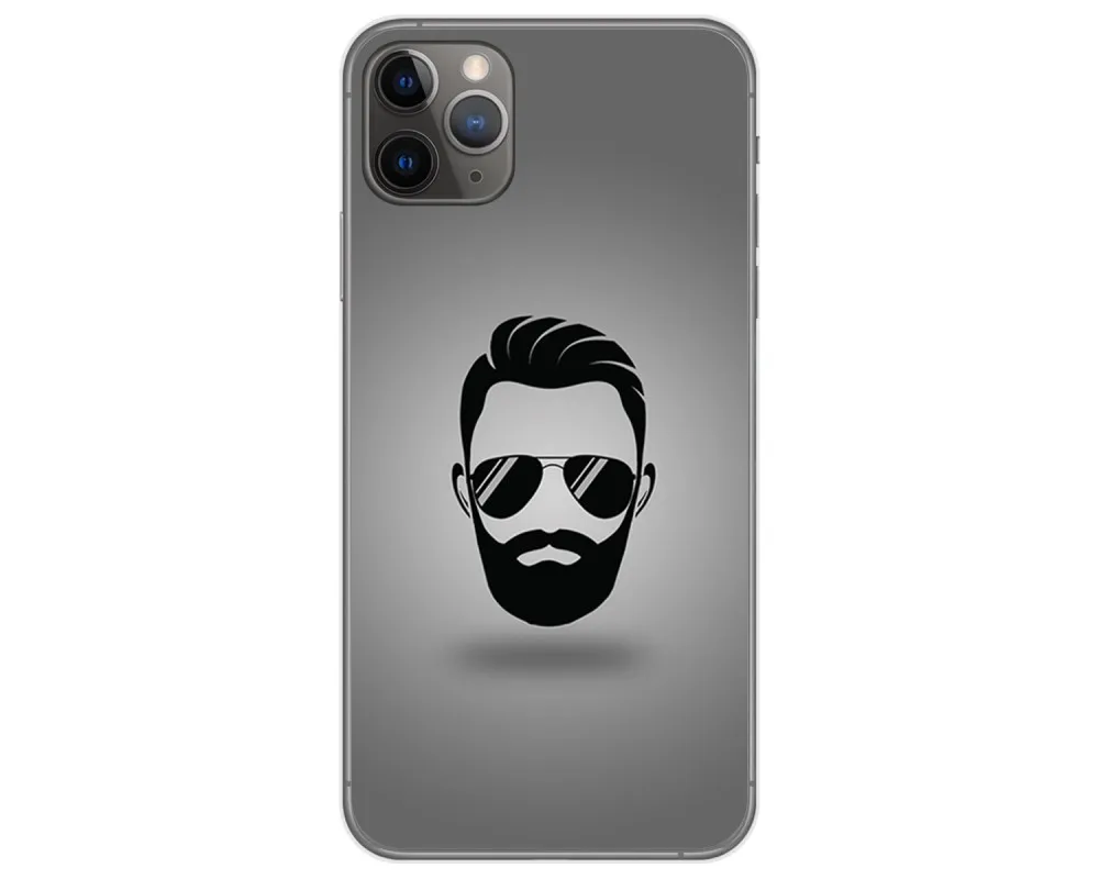 Чехол гелевый из термопластичного полиуретана для Iphone 11 Pro Max (6 5) Борода проектные