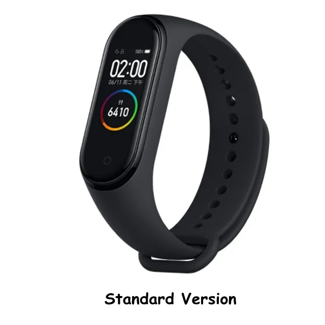 black Xiaomi mi Band 4, умный браслет 3, Bluetooth 5,0, браслет для фитнеса, Traker AMOLED, цветной сенсорный экран, mi Band 4, спортивный, Smartband 4 - Цвет: black