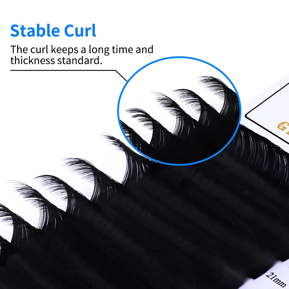 25mm Individual Extension Eyelashes: Premium Soft Volume Faux Mink Classic Lashes, Handmade with Korea Silk - High-quality Mink Lash Supplies image 3