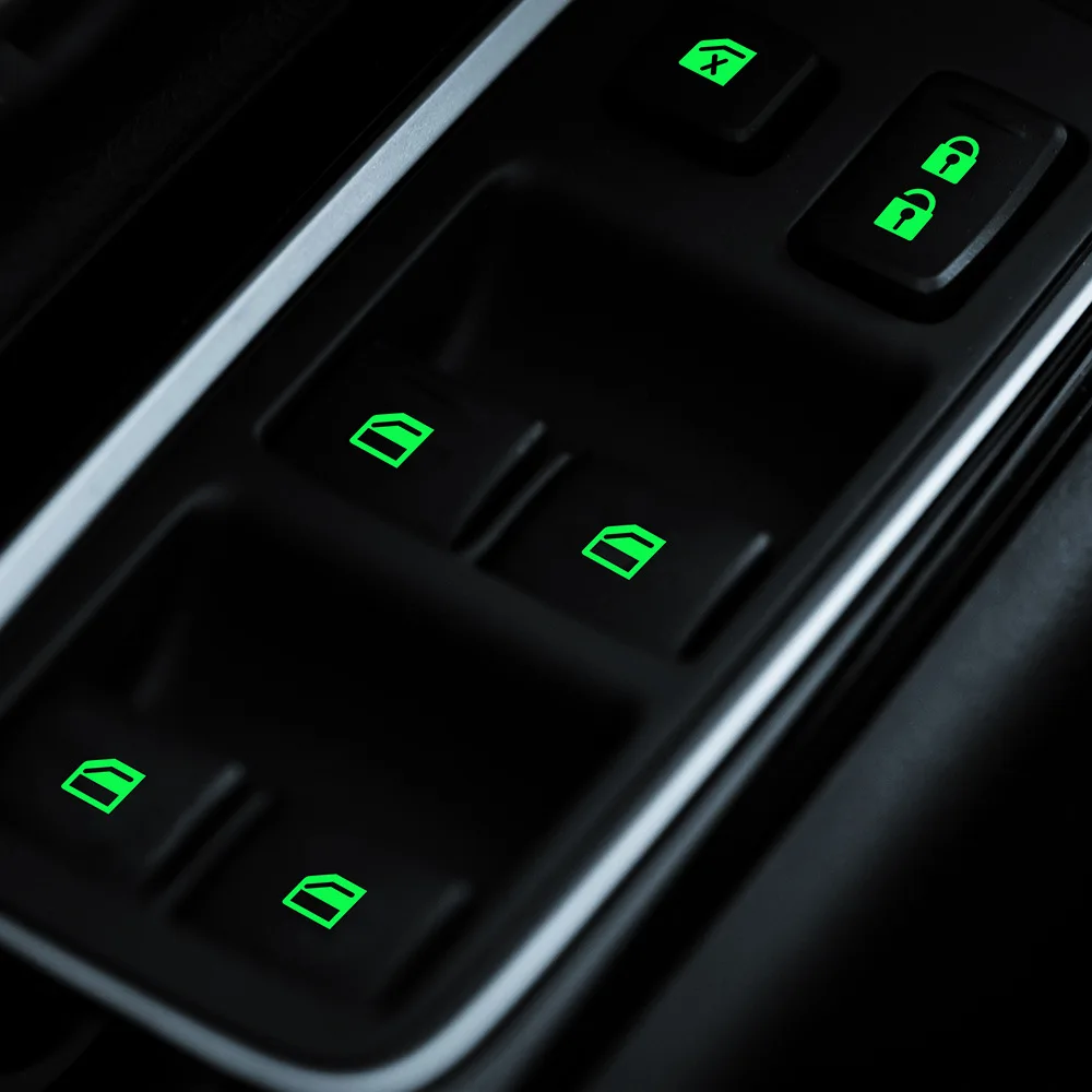 

General Motors Luminous Window Stick Fluorescent Sticker Glass Lifter Switch Door Handrail Button Glow Sticker Car Decoration