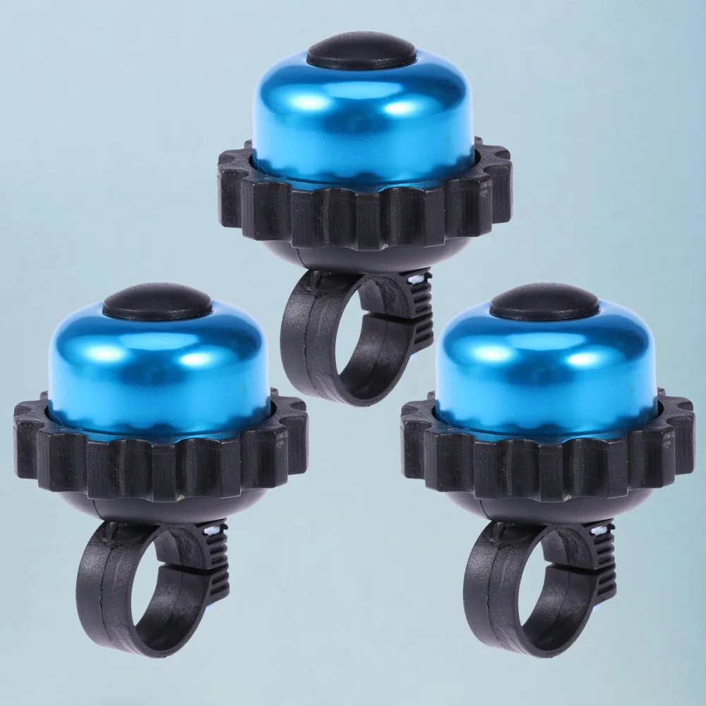 

3Pcs Vintage Bell Rotating Cycle Bell Practical Horn Bike Accessories (Silver)