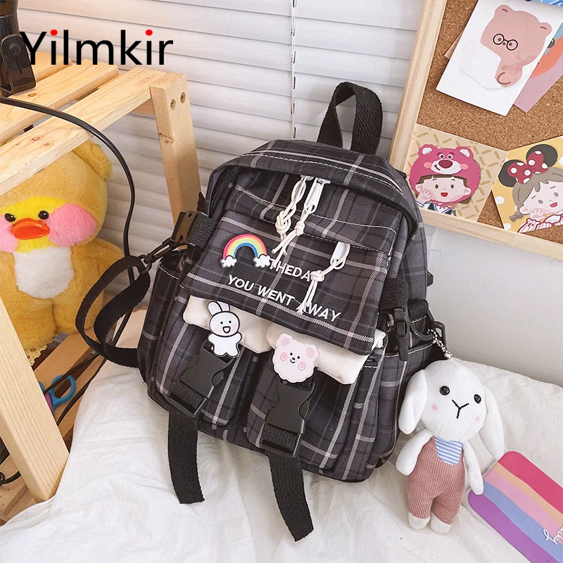 

Large Capacity Backpack for Students Fashion and Popular Women Travel Multi Function Leisure All Match Bright Classic Simple Bag