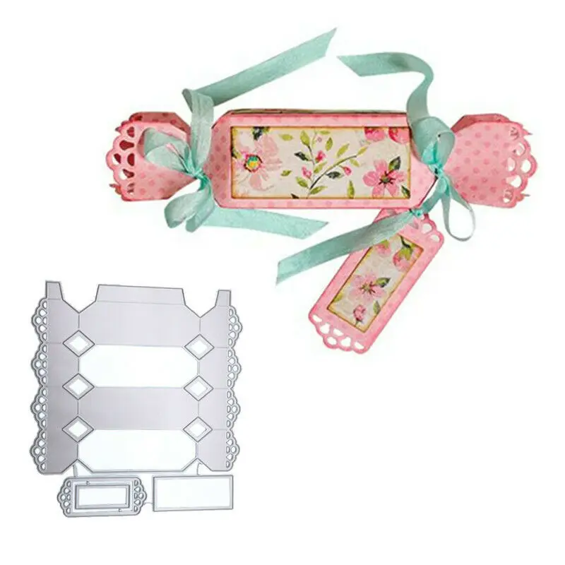 2019 новые вырезанные штампы милая коробка для конфет металлические рельефная