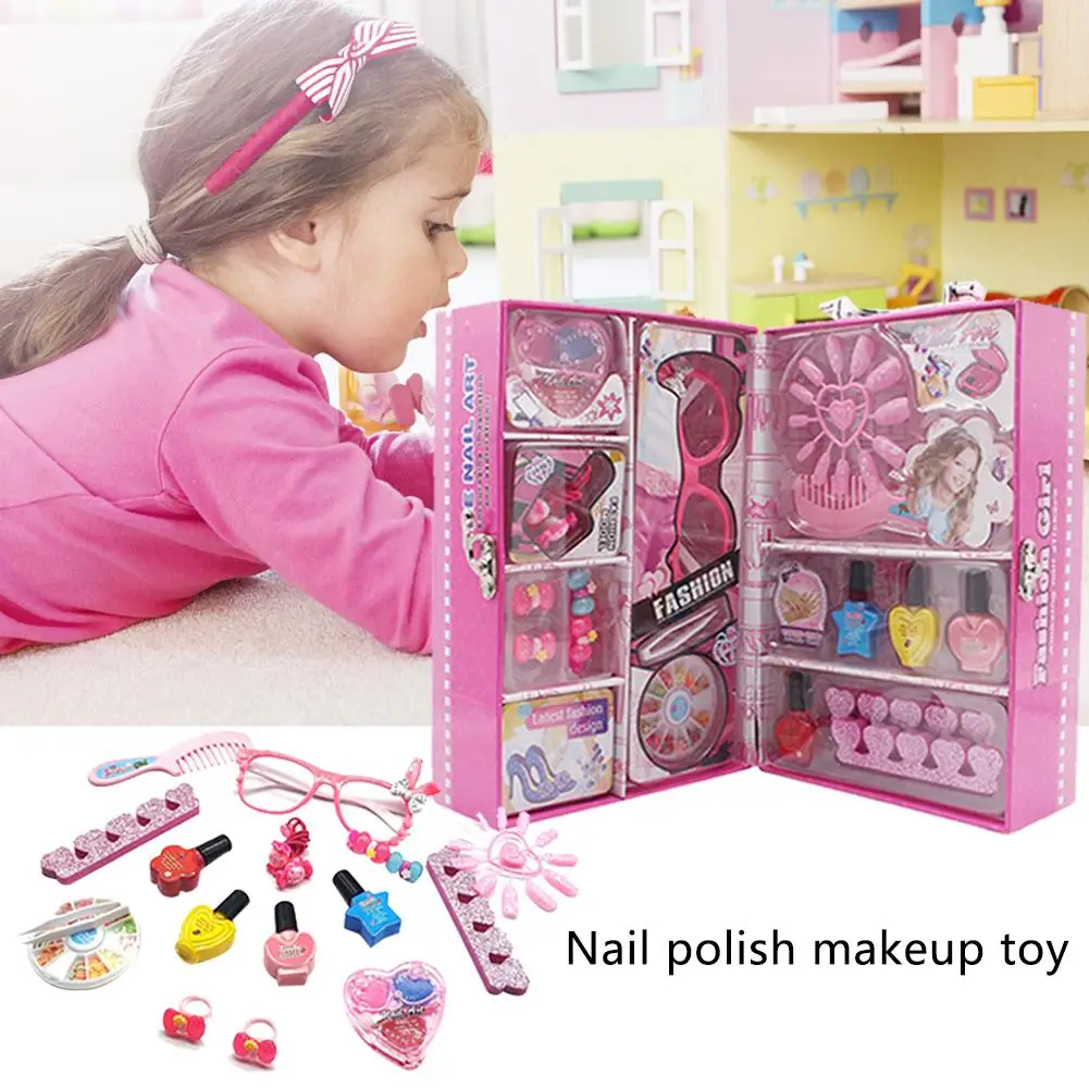 Детский домик для макияжа, игрушки для игр, нетоксичные, на водной основе, Peelable, лак для ногтей, принцесса, косметика, подарочная для девочек