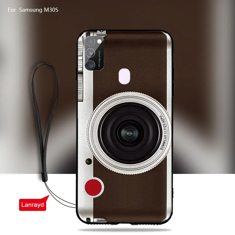 Мягкий чехол из ТПУ для samsung M30s силиконовый бампер телефона Galaxy цветочный узор