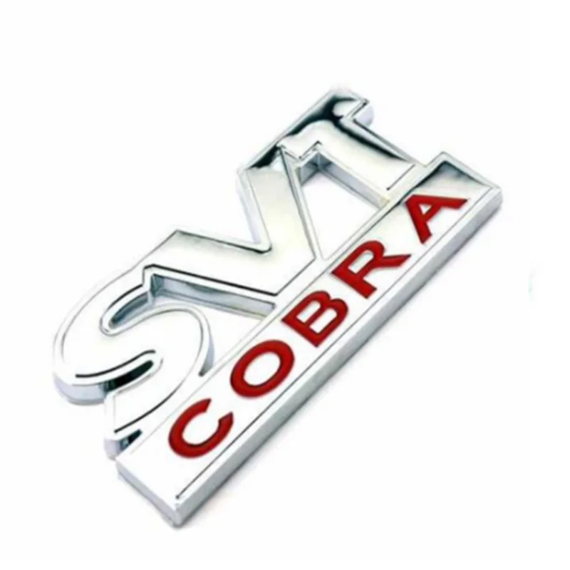 

DSYCAR 3D Metal SVT COBRA Car Sticker Emblem Badge For Jeep BMW Ford Lifan Nissan Mazda Audi VW Honda car Lada Kia Chevrolet