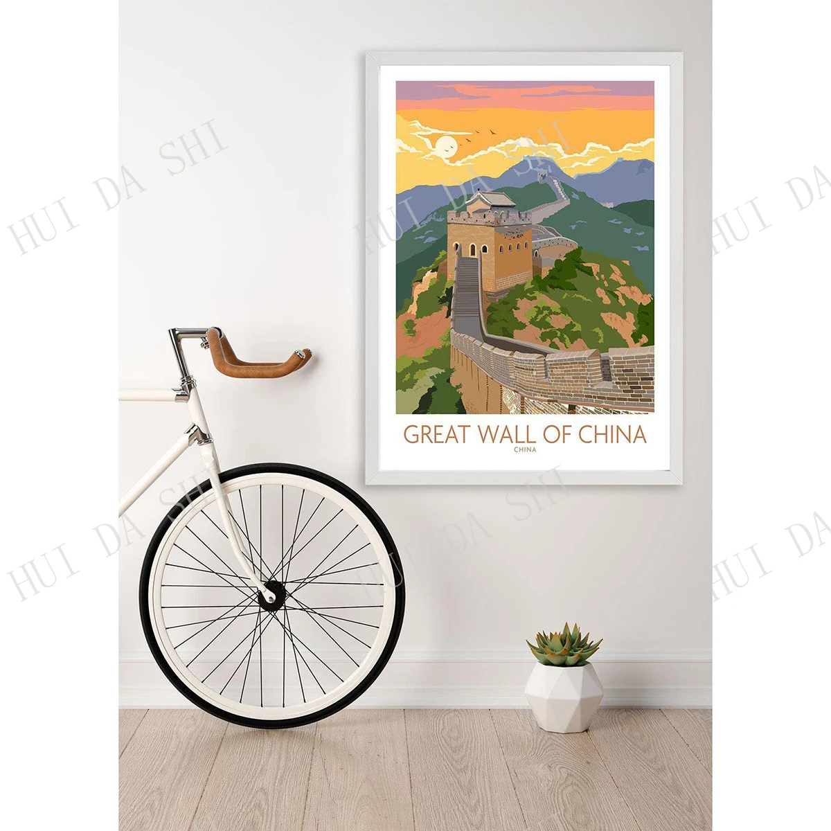 Большая китайская стена | Настенный художественный постер для путешествий -