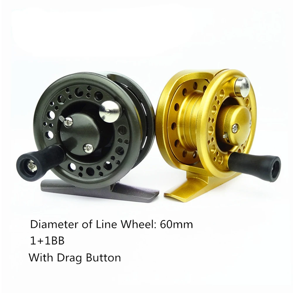 

Fly Ice Fishing Reel 1+1BB Saltwater Reels Freshwater Tackle Right Left Handed Bait Casting Spinning Reels for Outdoor Fishing