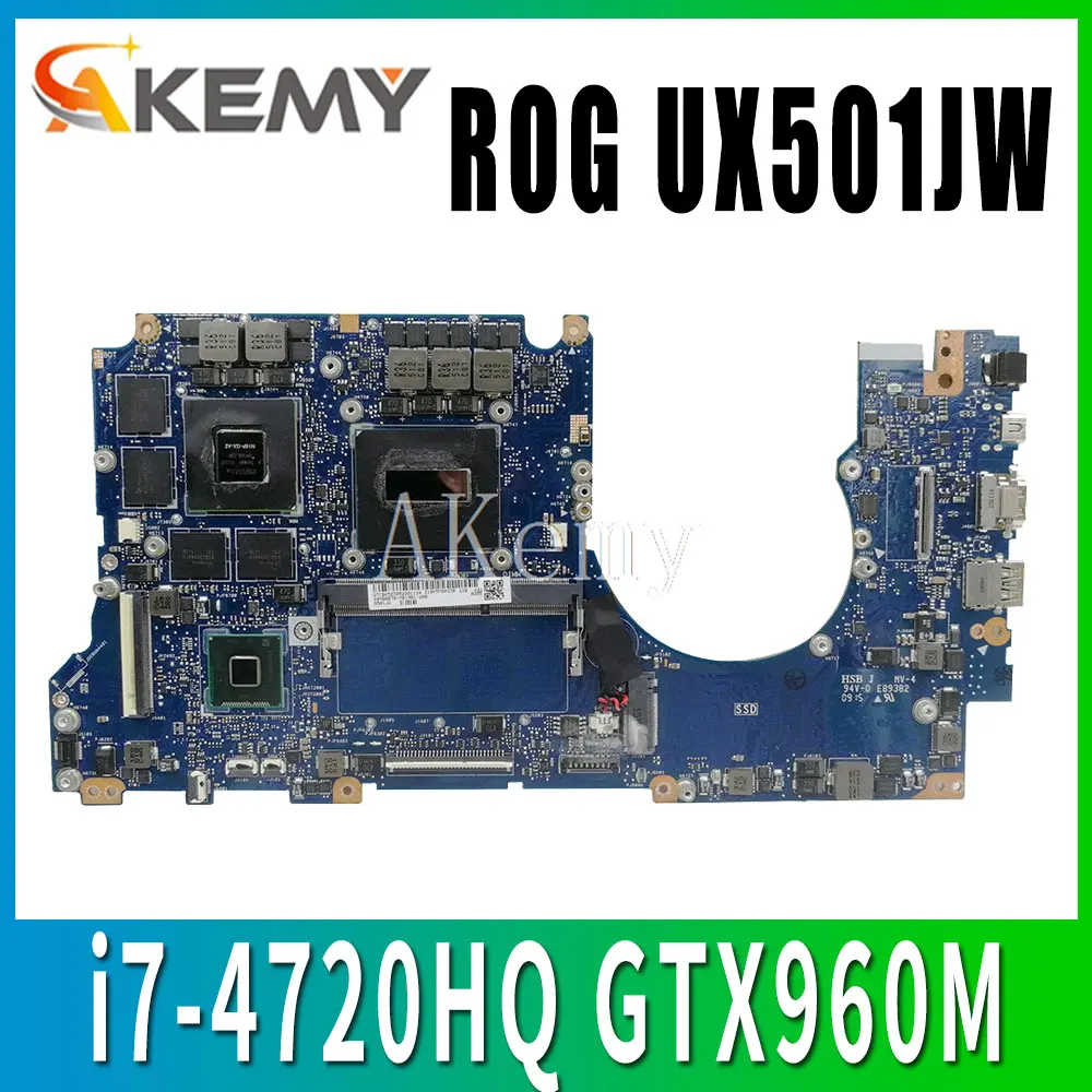 G501JW материнская плата для ноутбука 4G ram ASUS ROG UX501JW UX501J N501J G501J i7 4720HQ GTX960M