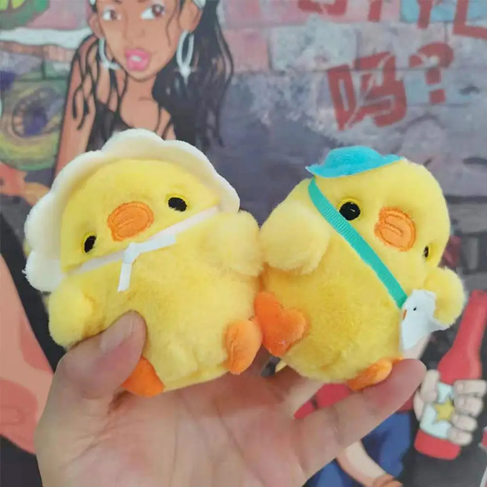 

Little Yellow Chicken Keychain Pendant Cute Pendant Backpack Bag Bag Ins School Plush Pendant P3e0
