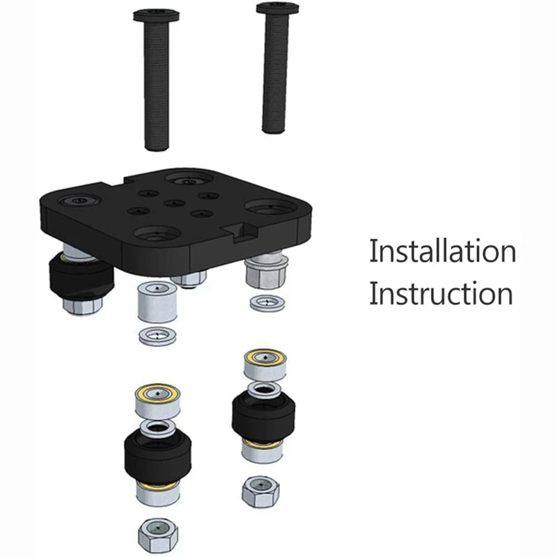 Мини V Gantry V-образная стрела пластина с колесами алюминиевый комплект аксессуаров