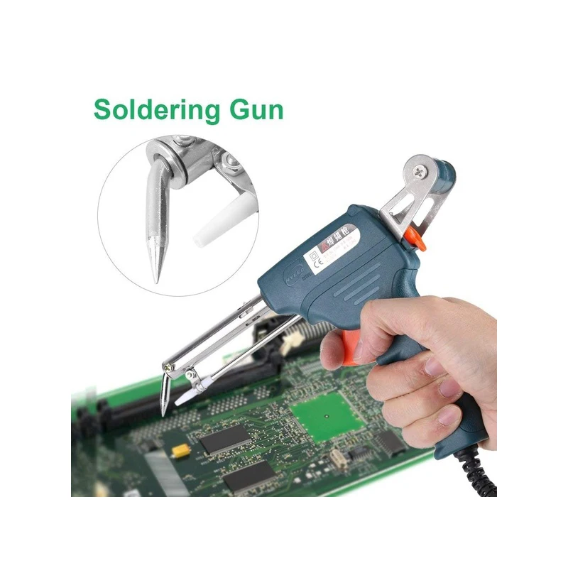 

60W Hand-held Internal Heating Soldering Iron Electric Temperature Tool Auto Welding Adjustable Automatic Feed Solder Tool Kit