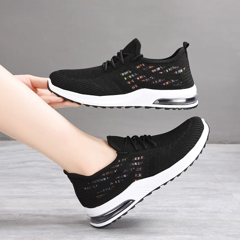 

Women's Vulcanize Shoes Increased Sneakers Ladies Fashion Casual Breathable Outdoor Shoes 2021 New Flat Nonslip Sock Shoes Woman