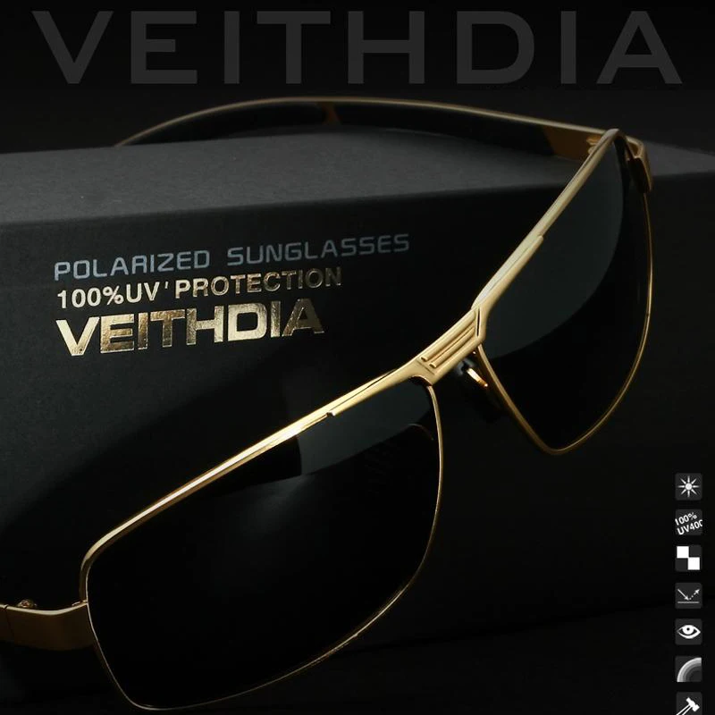 Бренд VEITHDIA, мужские солнцезащитные очки, поляризационные, солнцезащитные очки, очки для вождения, oculos de sol, мужские очки, аксессуары, оттенки для мужчин
