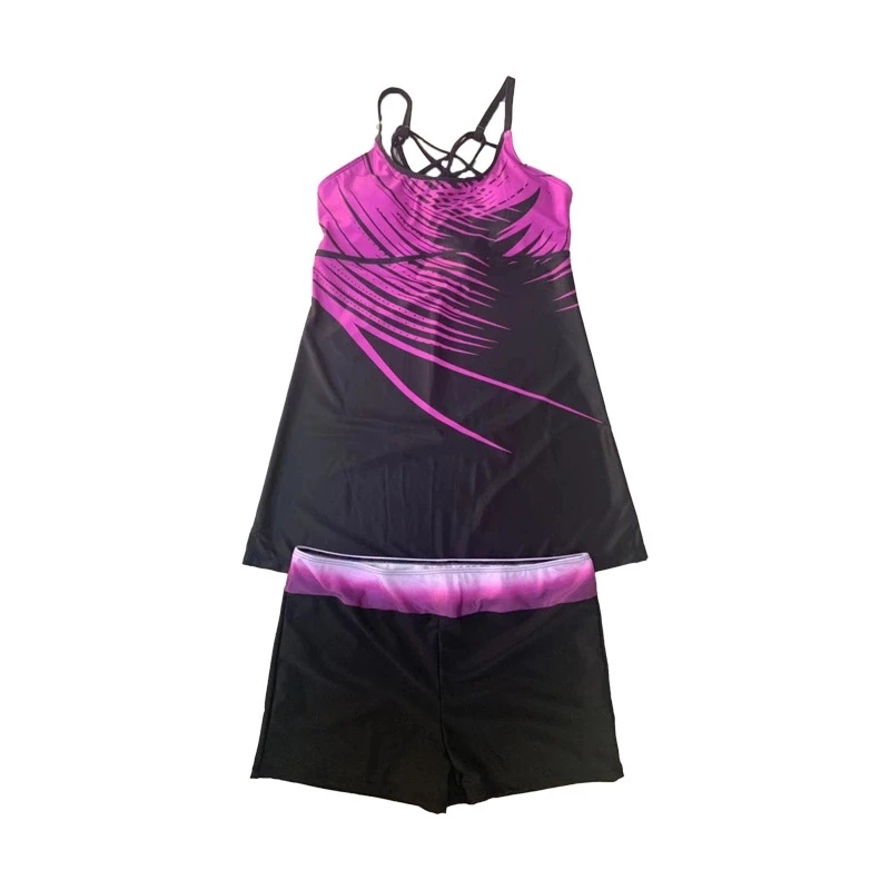 

Newest 2020 Summer Tankini Set Plus Size XL to 5XL Two Pieces Swimming Suit Women Bikini set Bather Bathing Suits Big Swimwear
