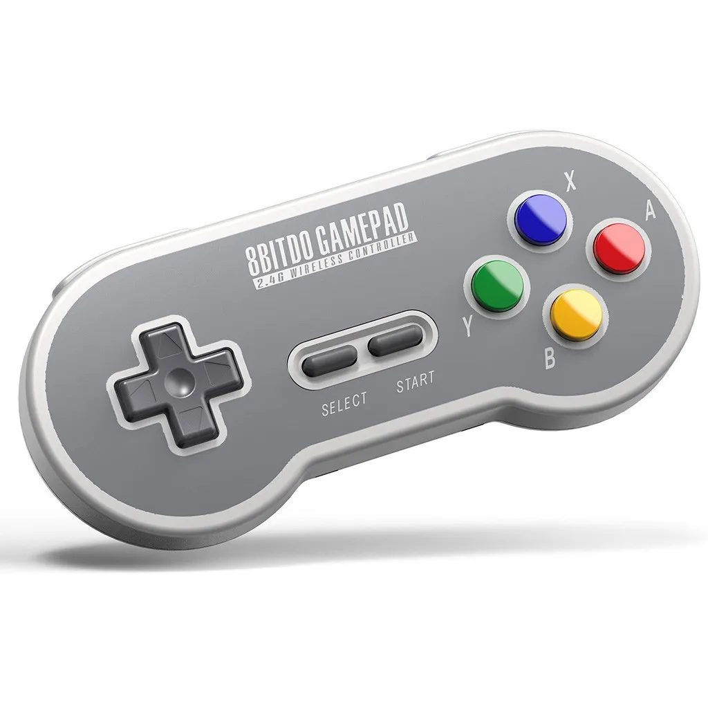 SN30 2,4G беспроводной геймпад с ретро беспроводным приемником для SNES для Windows Mac Os Android 2 цвета