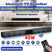 2021 new 40w super power wireless bluetooth soundbar speaker home theater tv soundbar subwoofe with remote control