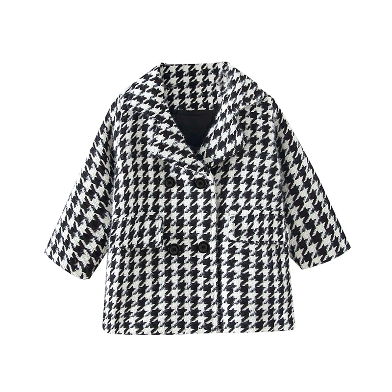 

Теплое шерстяное пальто для малышей, детская верхняя одежда, пальто на весну и осень, детская одежда, модная Корейская куртка для маленьких ...