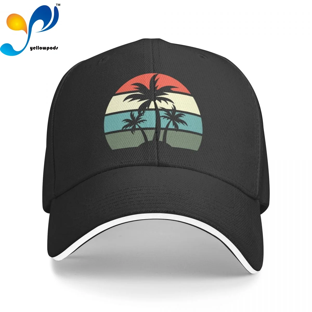 

Baseball Cap Men Vintage Hawaii Sun Sand Beach Palm Tree Fashion Caps Hats for Logo Asquette Homme Dad Hat for Men Trucker Cap