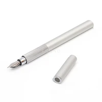 japans original muji high quality aluminum short pocket fountain pen gel pen ink free shipping