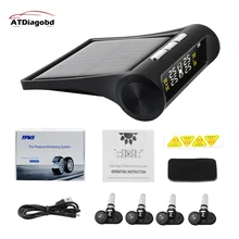Солнечный Мощность USB система контроля давления в шинах автомобиля шины Давление мониторинга Системы ЖК-дисплей 4 внешних/внутренний датчики для внедорожник Температура Предупреждение Солнечный Мощность USB система контроля давления в шинах автомобиля шины Давление мониторинга Системы ЖК-дисплей 4 внешних/внутренний датчики для внедорожник Температура Предупреждение