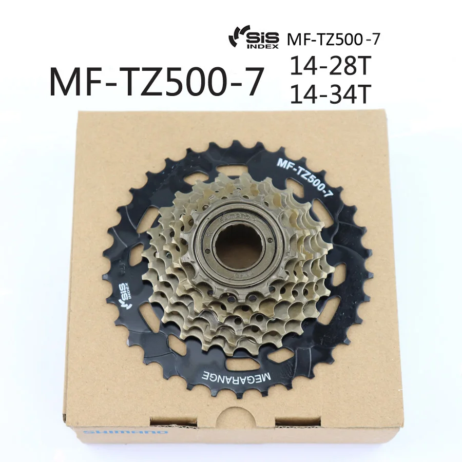 SHIMANO MF TZ500 7 Скорость механизм трещотки для велосипеда 14-28T 14-34T Звездочка MTB Дорожный велосипед Велоспорт велосипед Запчасти