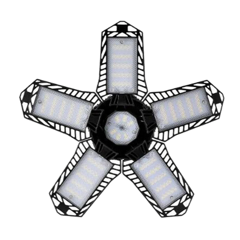 

80W 6500K E26/E27 LED Garage Light Deformable Industrial Lighting 10000LM 85-265V High Bay Garage Lamp For Workshop Garage