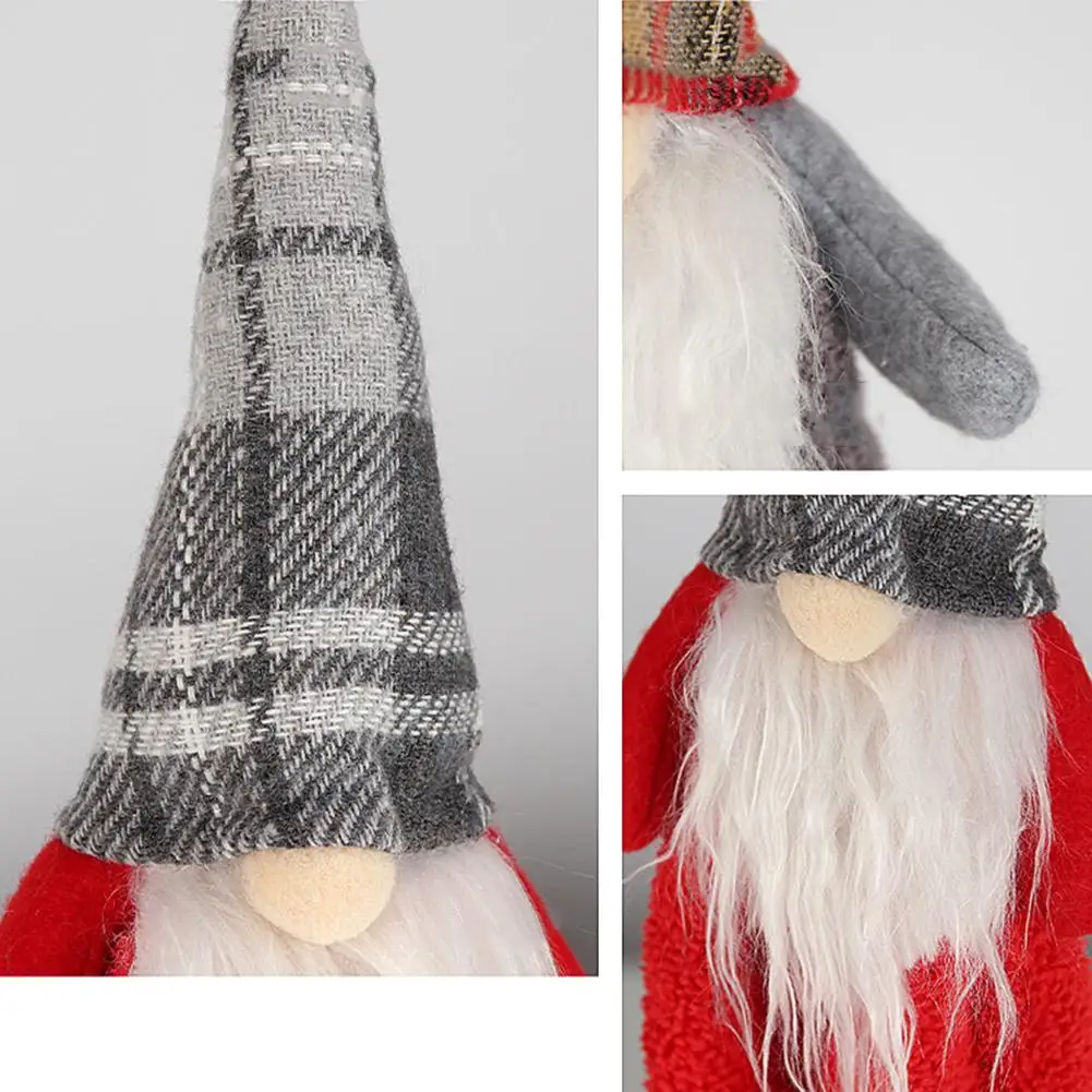 Рождественская ткань для рук впитывающее полотенце Безликий Санта Клаус ванной