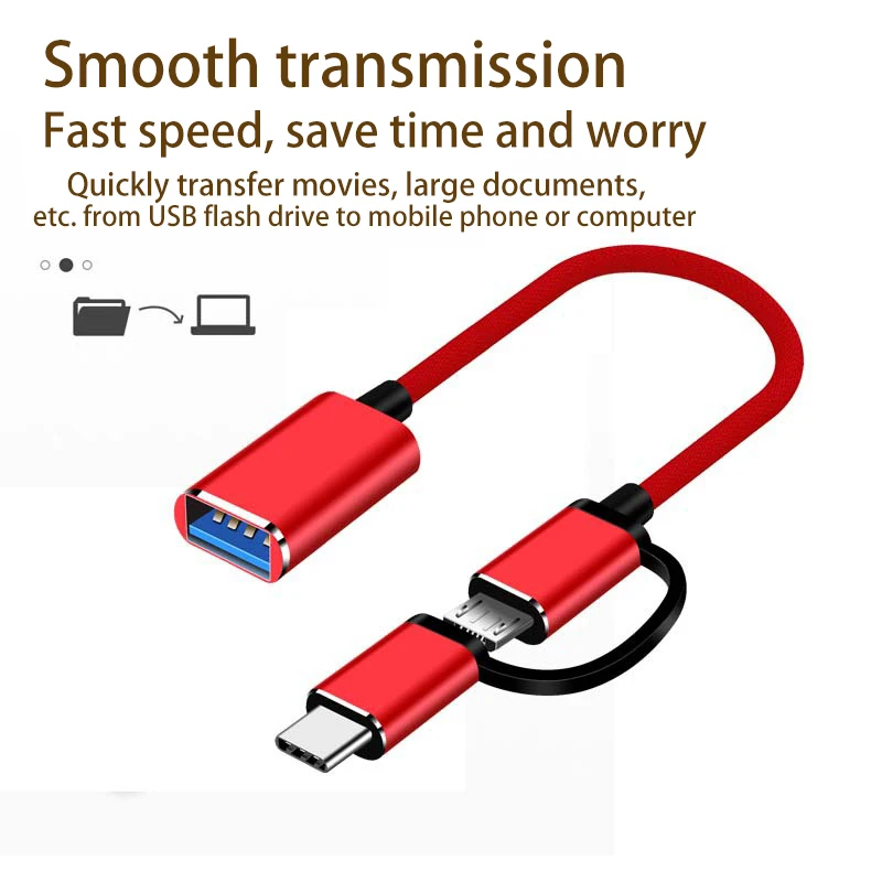 2 в 1 USB 3 0 OTG-переходник с Micro на | Мобильные телефоны и аксессуары