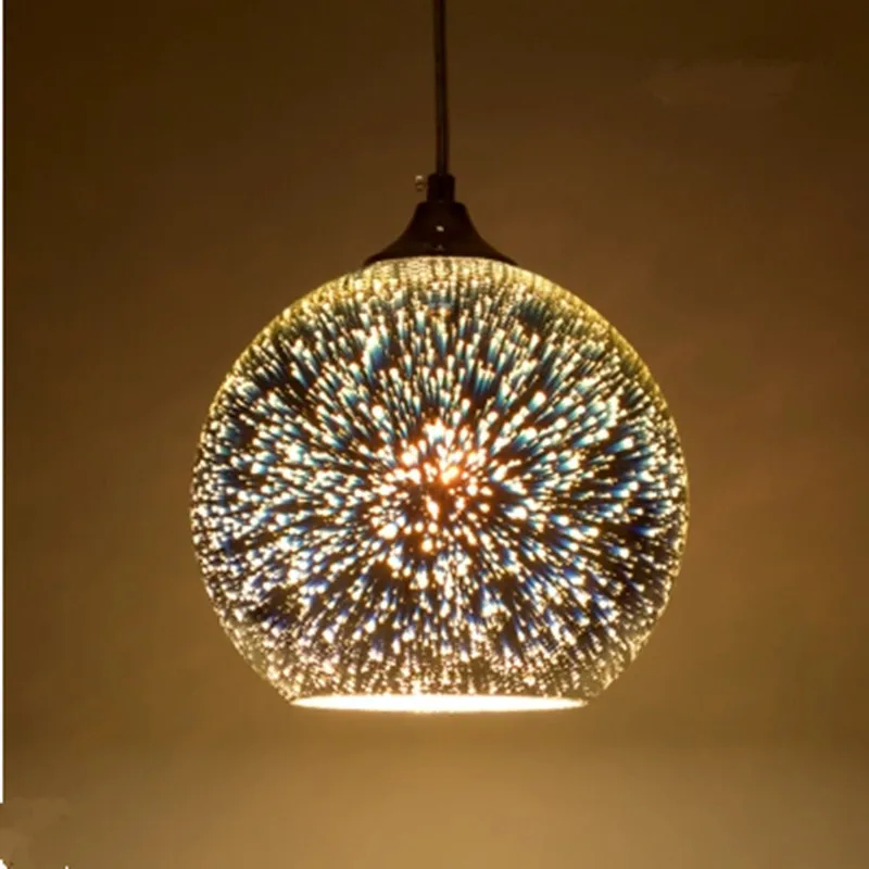 Светодиодная Подвесная лампа в классическом дизайне Цветной 3d светильник