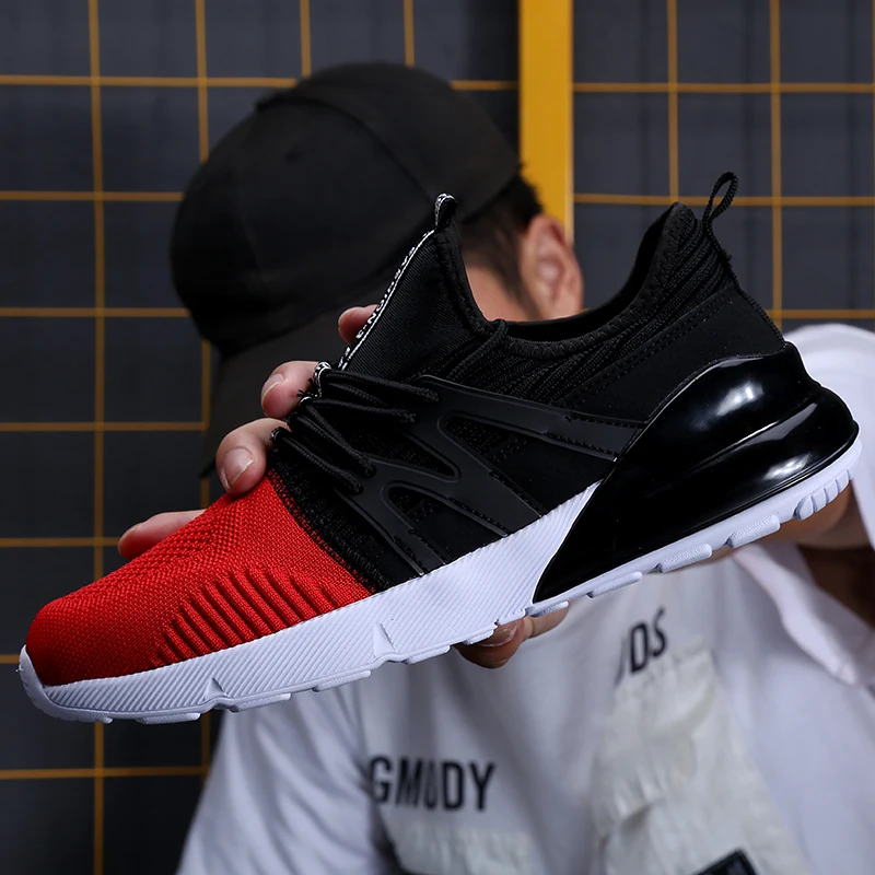 Новинка Весна 2020 мужская обувь дышащие однотонные модные повседневные легкие