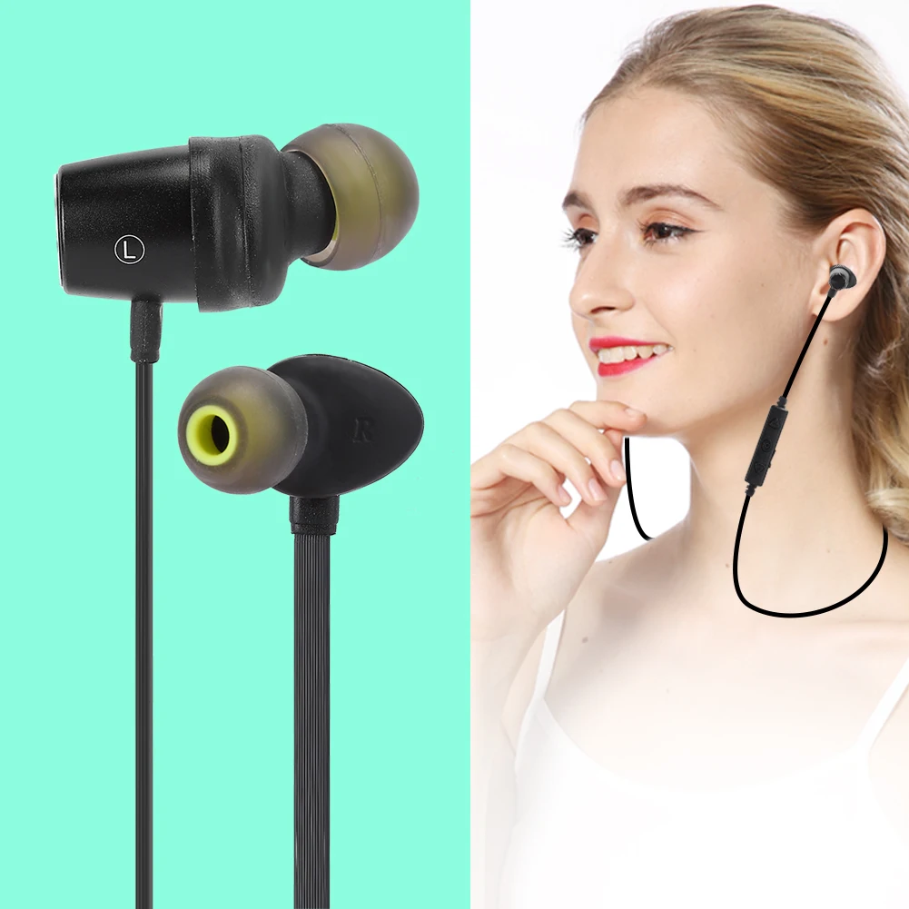 WT30 Беспроводной шейным Bluetooth наушники спортивные металлический магнит музыки