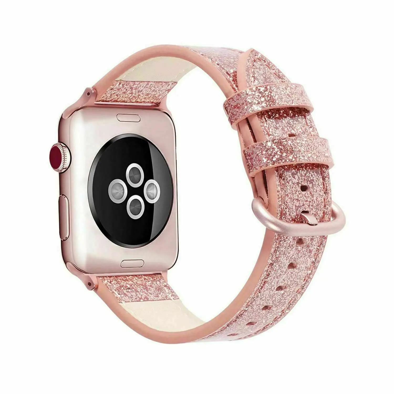 Ремешок кожаный с классической пряжкой для Apple Watch Series SE 6 5 4 3 2 1 44/40/42/38 мм
