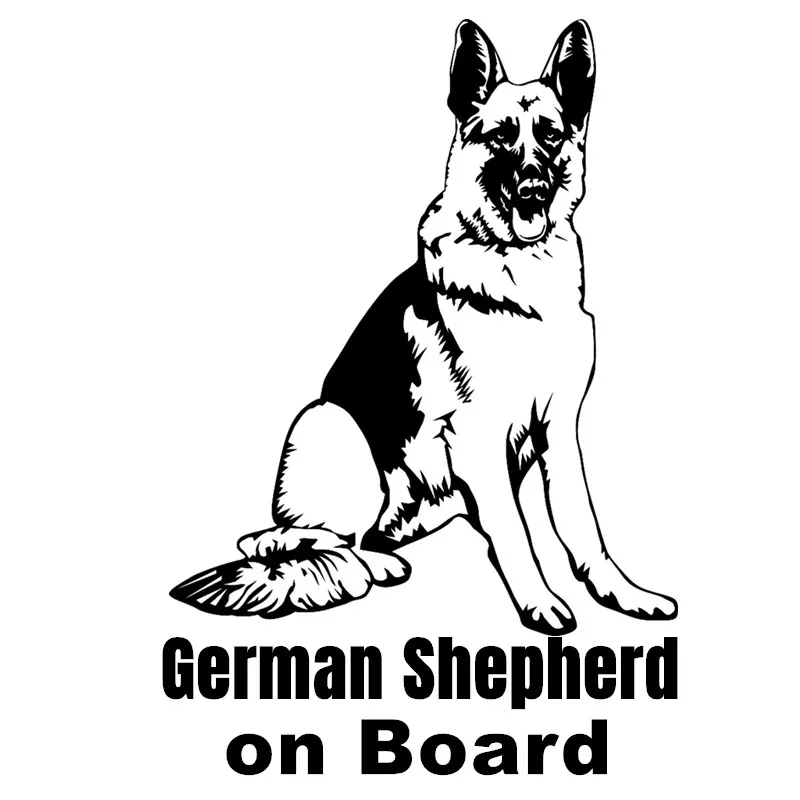 

CS-1837# german shepherd on board funny vinyl car sticker reflective waterproof multiple sizes car decal for auto car stickers
