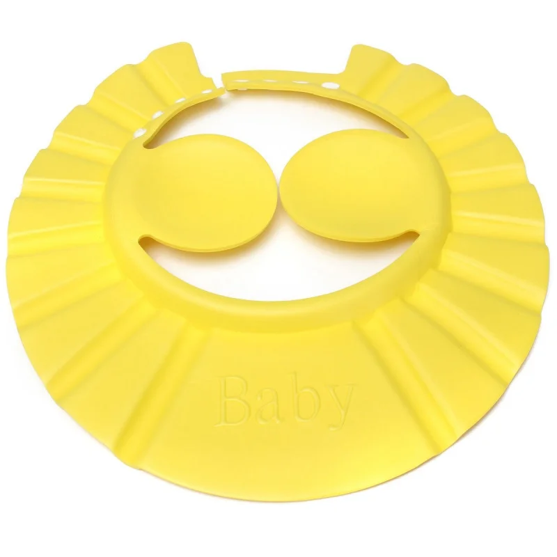 Детская шапочка для душа с шампунем младенцев и детей ясельного возраста желтая