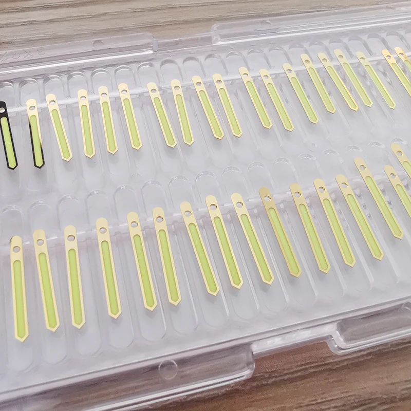 Gold SKX007 SBBN Watch Hands C3 Green Luminous Pointer for SKX007 SBBN NH35A NH36A Movement Modified Watch Hands Needle