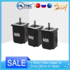 Шаговый двигатель Nema 23, 1 Нм1,2 нм, 3 шт., 4 провода, 3 А, 51 мм 56 мм 57, для 3D-принтера, гравировального фрезерного станка с ЧПУ