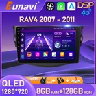 Eunavi 2 Din Android 10 автомобильный Радио мультимедийный видео плеер для Toyota RAV4 Rav 4 2007 - 2011 головное устройство DVD GPS навигация 4G 128G