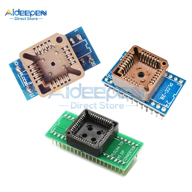 

1 шт. PLCC20 для DIP20 PLCC28 для DIP24 PLCC40 для DIP44 адаптер программатора EZ разъем IC Тесты розетка Универсальная конвертер