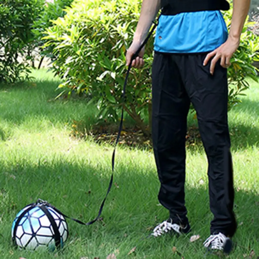 

Assistant Useful Kids Football Circling Belt Black Soccer Throw Trainer Adjustable for Balls