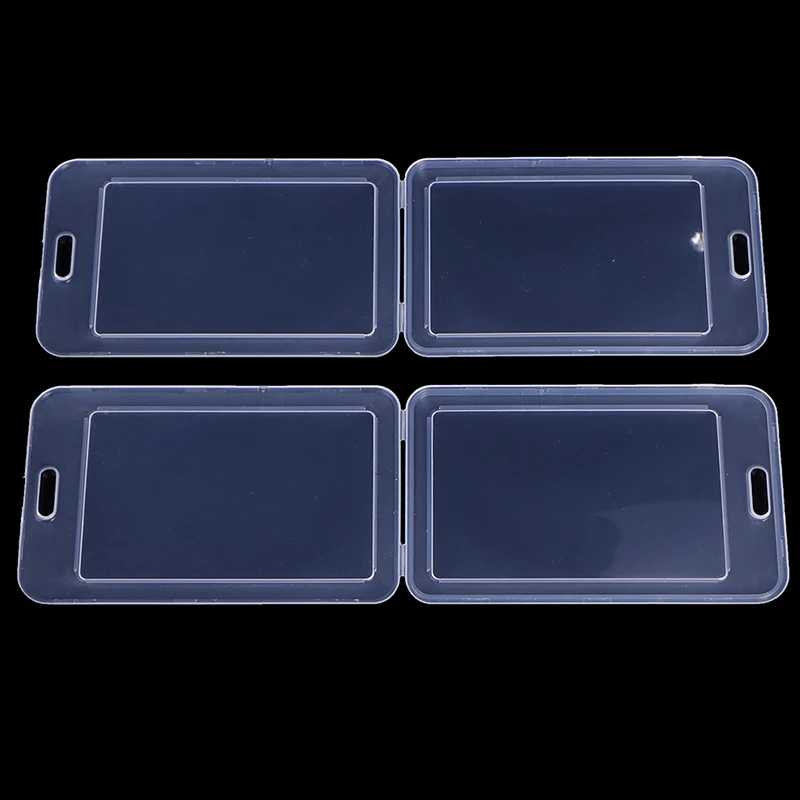 

Simple Transparent Plastic Name Card Cover Bank Card Holder