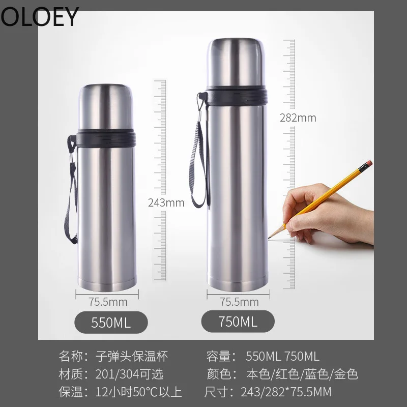 Термос из нержавеющей стали уличная портативная кружка-Пуля для кофе мужчин